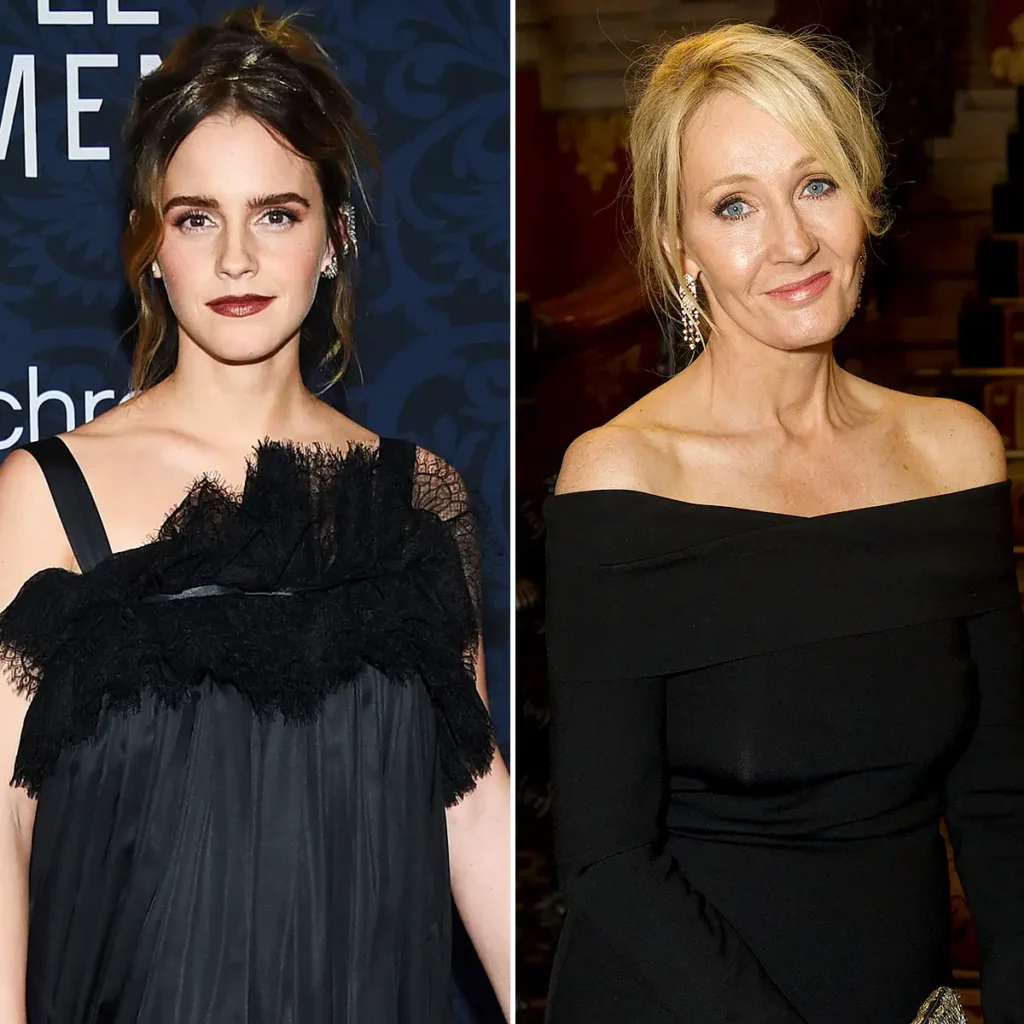 Emma Watson and J.K. Rowling Evan
