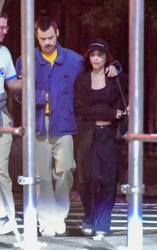 Harry Styles & Zoë Kravitz Stun in NYC PDA-Filled Stroll 1 Harry Styles cozied up to rumored girlfriend Zoë Kravitz during a flirty outing in New York City