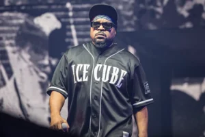 Ice Cube Calls Portland Bus Fire “Cowardly Act” Amid Tour Drama Ice Cube performs on stage during the Ice Cube