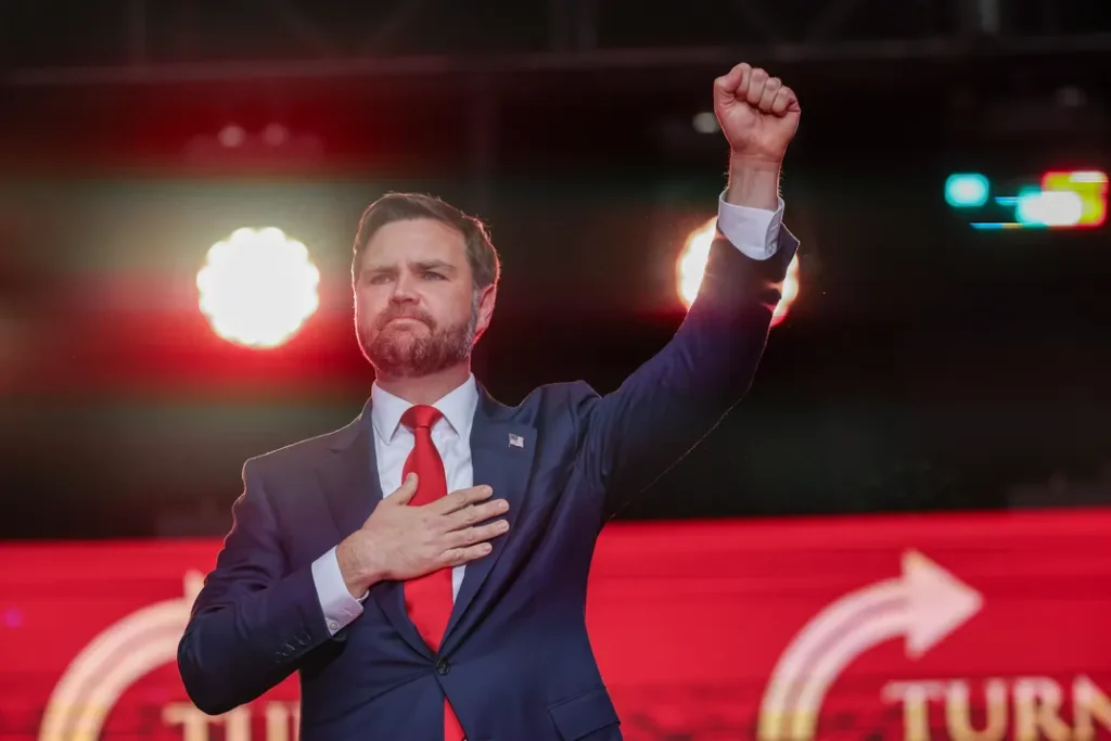 Trump Shades Jimmy Kimmel at Charlie Kirk Memorial 2 JD Vance