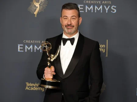 Jimmy Kimmel, winner of the Outstanding Host for a Game Show Award for Who Wants to Be a Millionaire attends