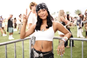 Karrueche Tran Reacts to Chris Brown’s Viral Lap Dance With Kayla Nicole Karrueche Tran attends Revolve Festival 2025 at Cavallo Ranch