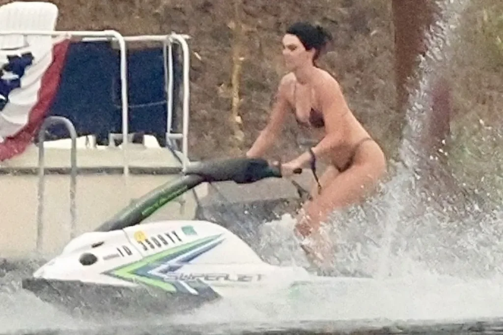 Kendall Jenner Stuns in Tiny Bikini While Jet Skiing in Washington Kendall Jenner