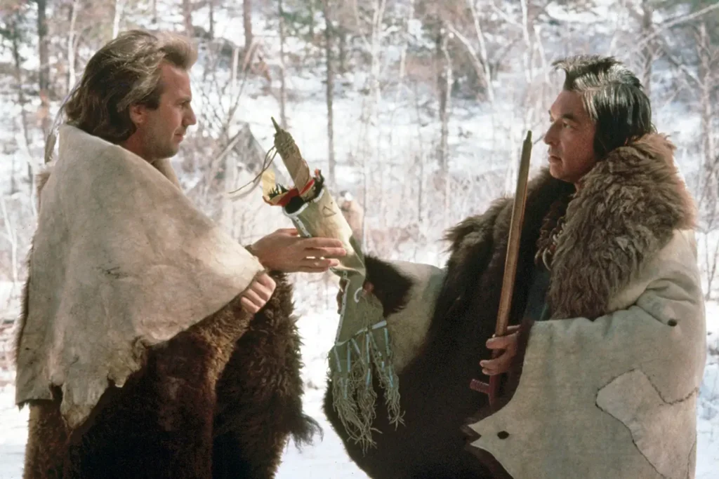 Kevin Costner and Graham Greene in Dances with Wolves