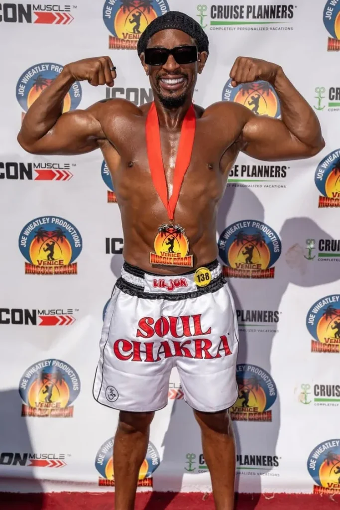 Lil Jon Stuns Fans, Wins Medal in Bodybuilding Debut at 54 1 Lil Jon at the Muscle Beach competition