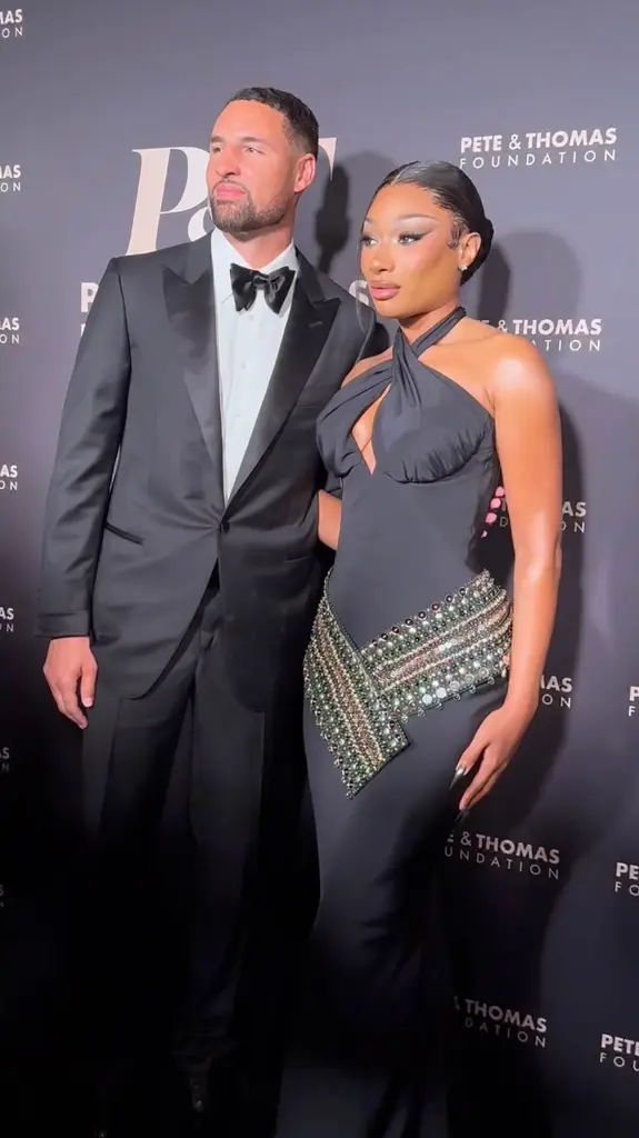 Megan Thee Stallion & Klay Thompson Turn Heads at Jay-Z Gala 1 Megan thee Stallion Klay Thompson