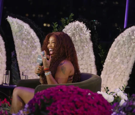 SZA attends Apple Music Gamma Present FLOWERS In Celebration Of Mariah Careys New Album