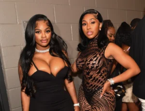 The City Girls backstage
