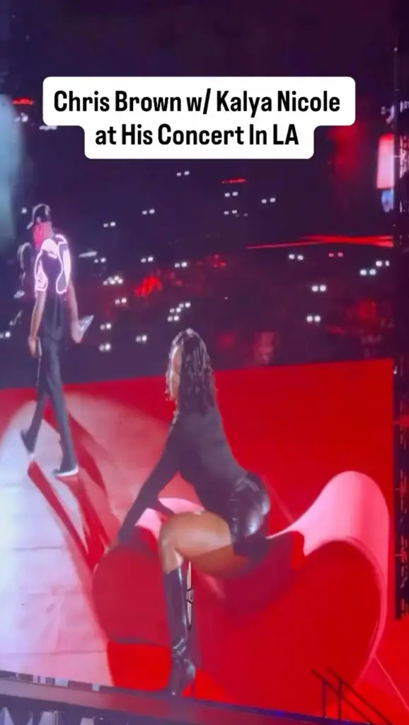 Travis Kelces ex Kayla Nicole received a sensual lap dance from Chris Brown