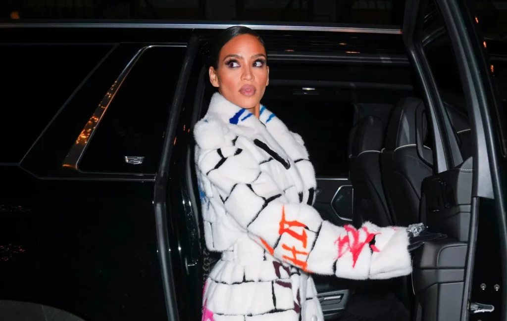 Cassie, wearing Romeo Hunte, out and about on December 15, 2022 in New York City