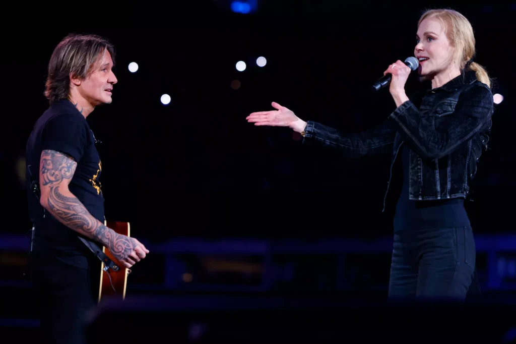 Keith Urban and Nicole Kidman in Charlotte in October 2024