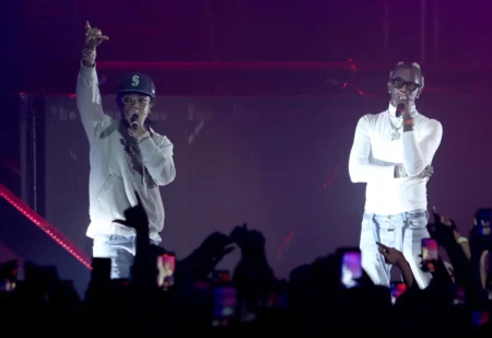 Quavo of Migos and Young Thug perform at Hollywood Palladium