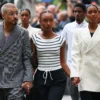 Quincy Brown, Chance Combs and D Lila Star Combs, the children of Sean “Diddy” Combs arrive for Sean Combs trial