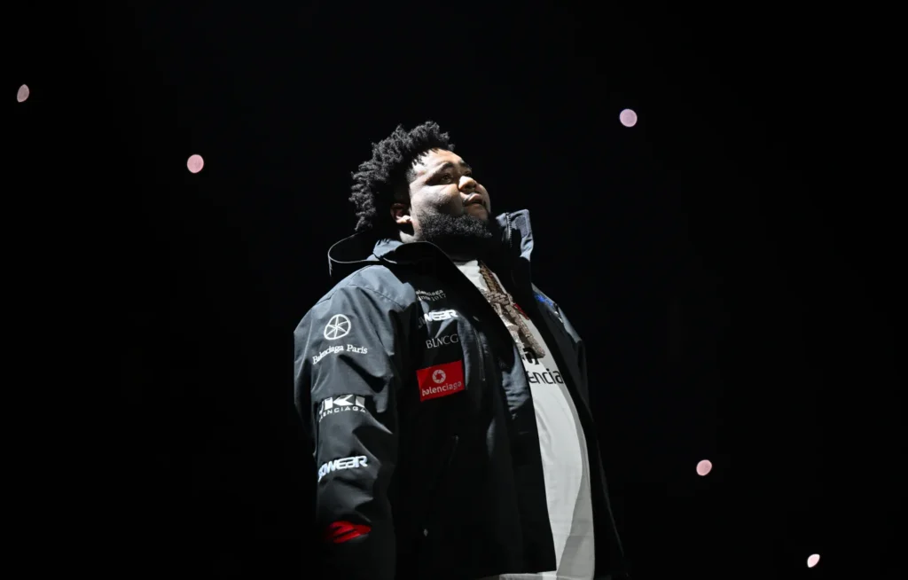 Rod Wave performs onstage during his Last Lap tour at State Farm Arena