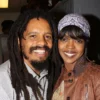 Rohan Marley and Lauryn Hill pose backstage at the hit musical “Spider Man Turn Off The Dark” on Broadway at The Foxwoods Theater