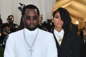 Sean Combs (L) and singer Cassie Ventura arrives for the 2018 Met Gala