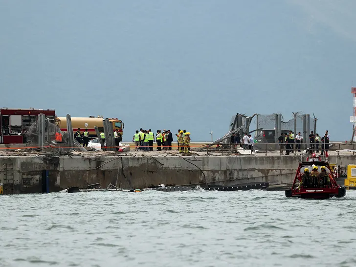 cargo plane into the sea