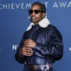 A$AP Rocky arrives for the 38th Annual Footwear News Achievement Awards at Cipriani South Street in New York