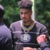 Blueface attends Atlanta Black Pride Weekend Pure Heat Community Festival at Piedmont Park