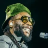 Burna Boy performs live on stage during a concert at the Waldbuehne