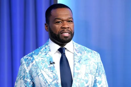 Curtis “50 Cent” Jackson visits “Fox & Friends” to discuss his new Fox Nation show “50 Ways to Catch a Killer” at Fox News Channel Studios