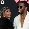 (L R) Janice Combs and Diddy attend the 2023 MTV Video Music Awards at the Prudential Center
