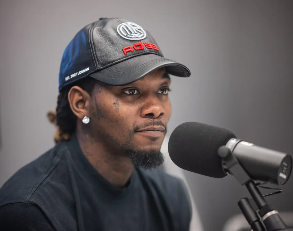 Offset Sued for Alleged Assault on Security Guard in LA Offset attends Offset Visits The Ferrari And BT Show On 96.1 The Beat