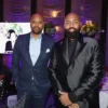 Rashad Bilal and Troy Millings attend Riverside Hawks Sports Gala With Earn Your Leisure