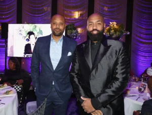 Riverside Hawks Celebrate 65 Years With Star-Studded Gala Rashad Bilal and Troy Millings attend Riverside Hawks Sports Gala With Earn Your Leisure