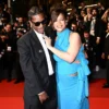 Rihanna and A$AP Rocky depart the “Highest 2 Lowest” red carpet at the 78th annual Cannes Film Festival at Palais des Festivals