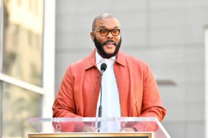 Tyler Perry attends the Hollywood Walk of Fame Star Ceremony Honoring Sherri Shepherd