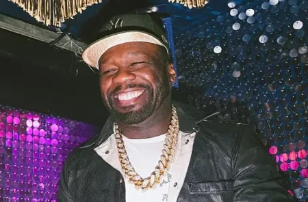 50 Cent Trolls Big Meech Over DM to Power Actor Kris D. Lofton A Boogie Wit da Hoodie and 50 Cent at Petite Disco
