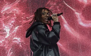 Lil Tecca performs onstage during day three of Ruisrock Festival at Ruissalo Park