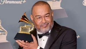 Mad Skillz, winner of the Best Spoken Word Poetry Album for “Words For Days Vol. 1.” poses in the press room during the 68th GRAMMY Awards at Crypto.com Arena