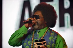Afroman performs on stage at the Snoop Dogg Puff Puff Pass Tour at Hard Rock Event Center in Hollywood