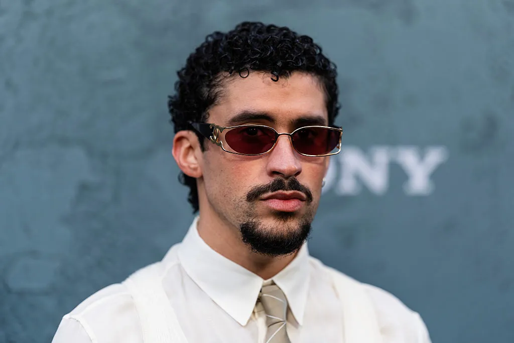 Bad Bunny attends the Caught Stealing New York Premiere