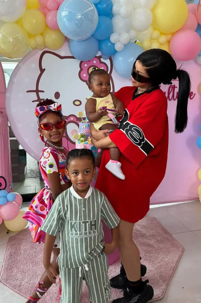 Cardi B with her kids