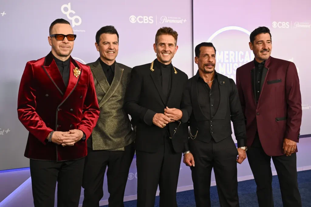 Donnie Wahlberg, Jordan Knight, Joey McIntyre, Danny Wood and Jonathan Knight of New Kids on the Block