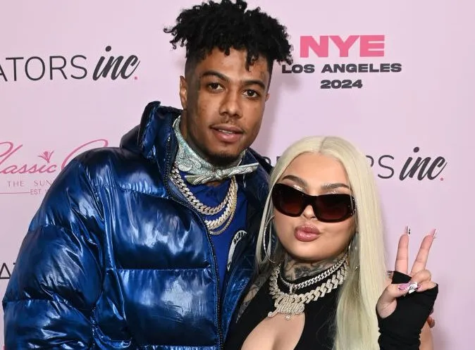 Jaidyn Alexis Says Kids Won’t Meet Blueface’s New Baby 5 L R Blue Face and Jaidyn Alexis attend Creators Inc NYE