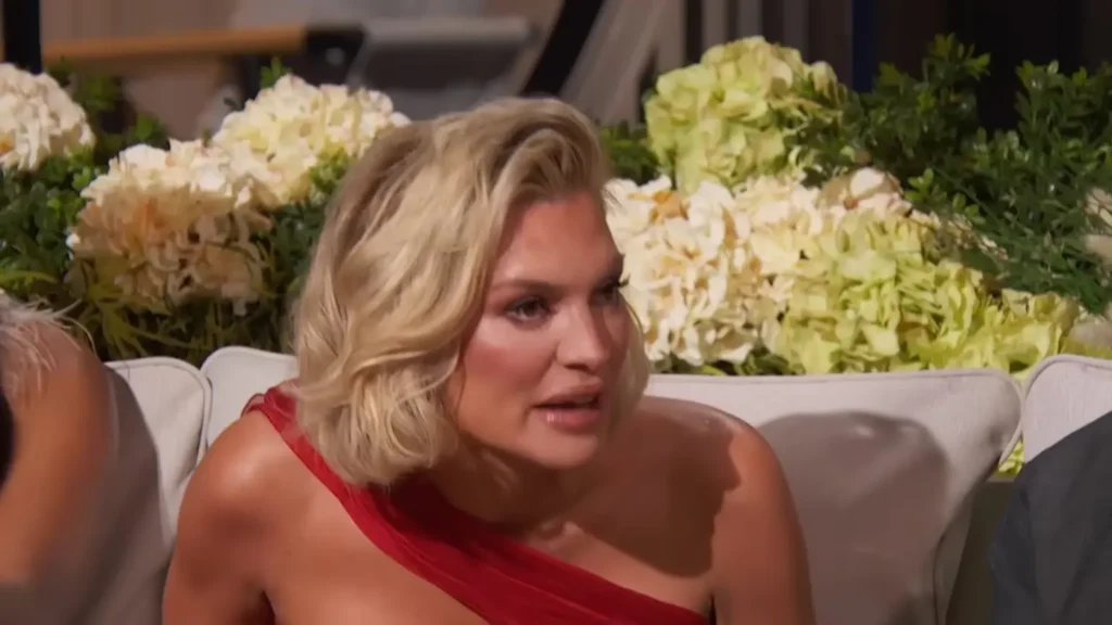 Lindsay Hubbard (seen above during the “Summer House” Season 10 reunion) lashed out at West Wilson when Amanda Batula ran off stage crying