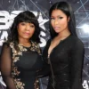 Nicki Minaj and mother Carol Maraj attend the 2015 BET Awards on June 28, 2015 in Los Angeles, California.