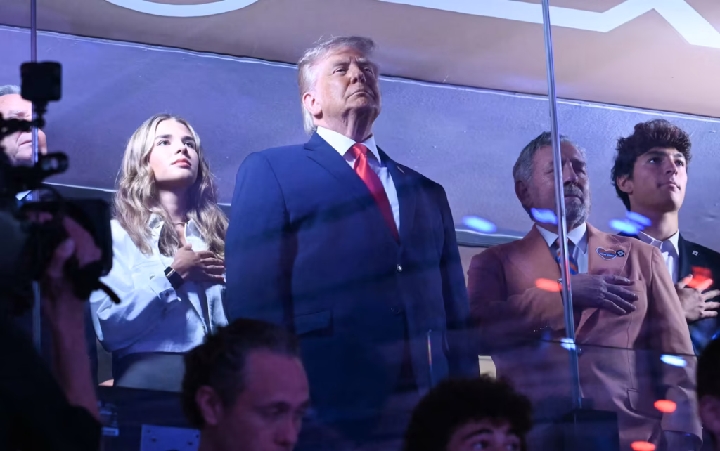 Cardi B Blames Trump for Knicks' NBA Finals Loss 2 President Trump was booed during the national anthem