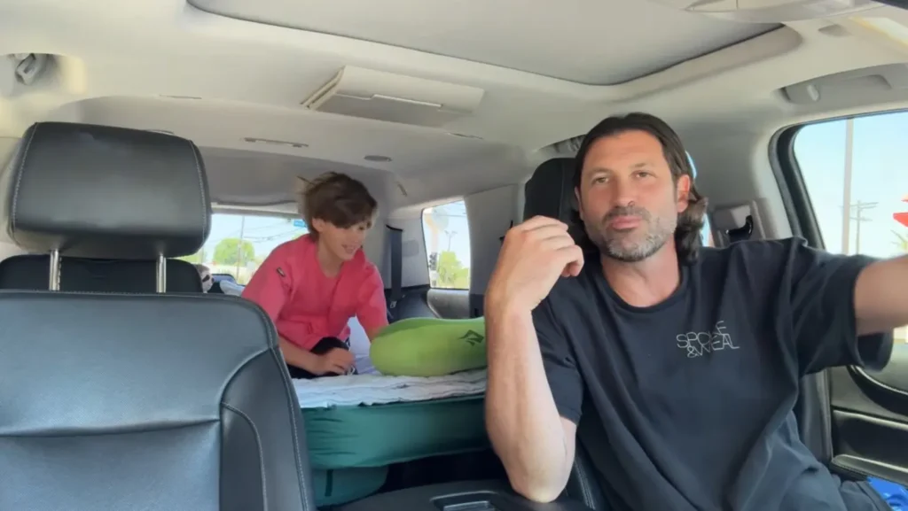 Their eldest son, Rio, helped with the big move.