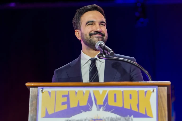 Taylor Swift Wedding Won’t Be Affected by NYC AC Suggestion Zohran Mamdani speaks during a New York is Not For Sale rally at Forest Hills Stadium