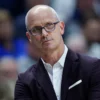 uconn dan hurley looks on columbia