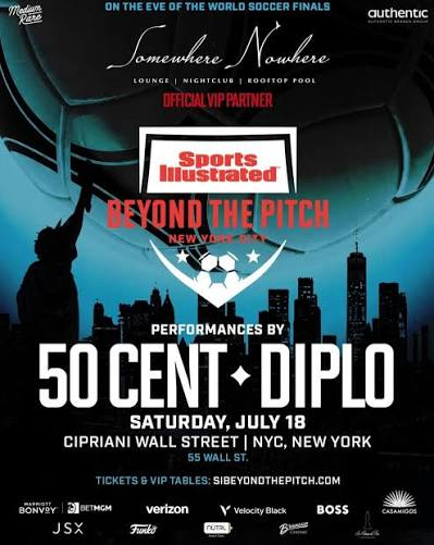 $1 Million World Cup VIP Package Includes 50 Cent Party 6 $1 Million World Cup VIP Package Includes 50 Cent Party