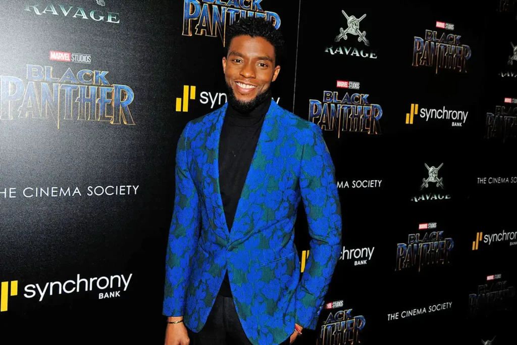 Chadwick Boseman’s Brothers Seek Widow’s Estate Removal 6 Chadwick Boseman attends The Cinema Society with Ravage Wines & Synchrony host a screening of Marvel Studios’ Black Panther at The Museum of Modern Art on February 13, 2018 in New York City.