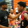 Dwyane Wade and Zaire Wade, July 2018.