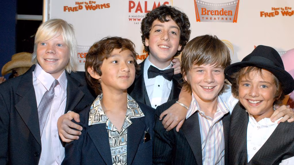Garrett with the rest of his co stars in the beloved children’s film