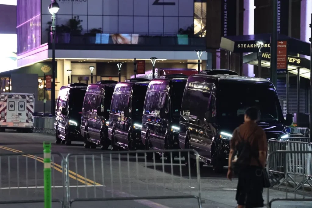 Taylor Swift, Travis Kelce Wedding Day Arrives at MSG 5 Heavy Security and Road Closures Surround Madison Square Garden for Taylor Swift and Travis Kelce's Wedding